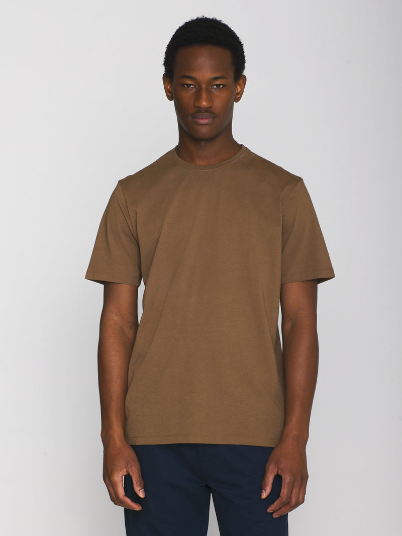 KnowledgeCotton Apparel - MEN Regular fit Basic tee T-shirts 1388 Cub