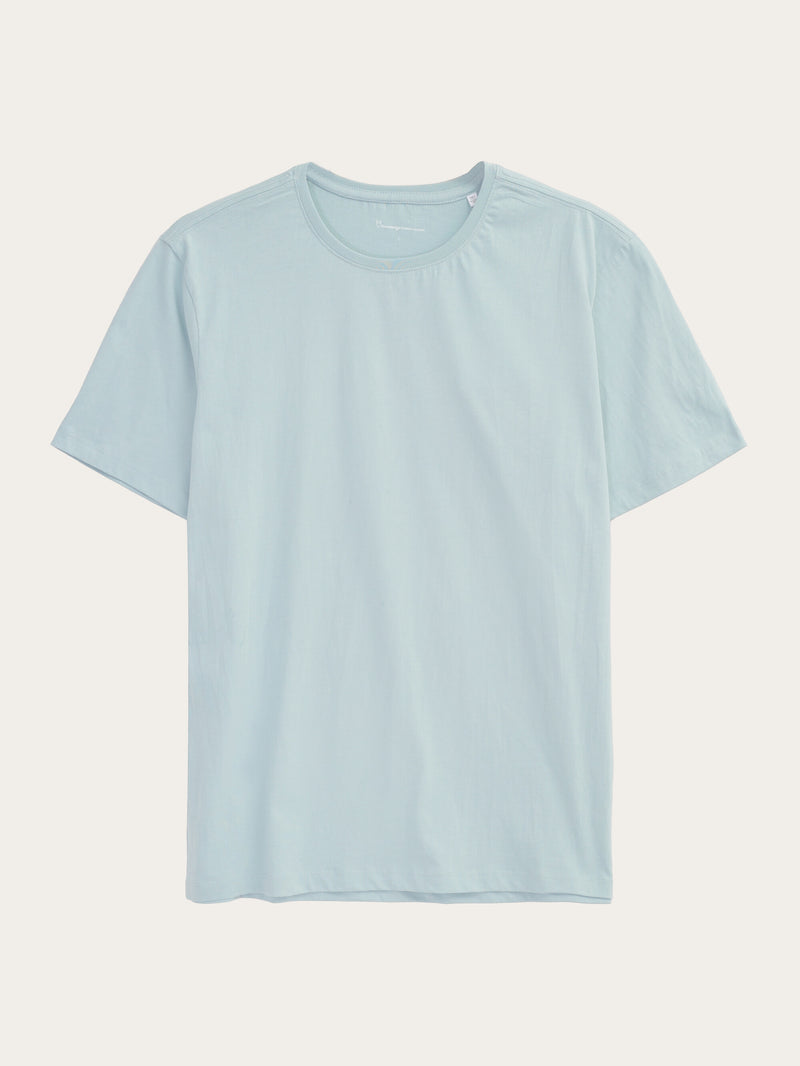 KnowledgeCotton Apparel - MEN Regular fit Basic tee T-shirts 1436 Gray Mist