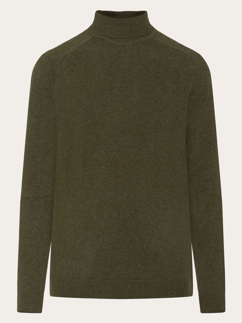 KnowledgeCotton Apparel - MEN Roll neck knit Knits 1090 Forrest Night