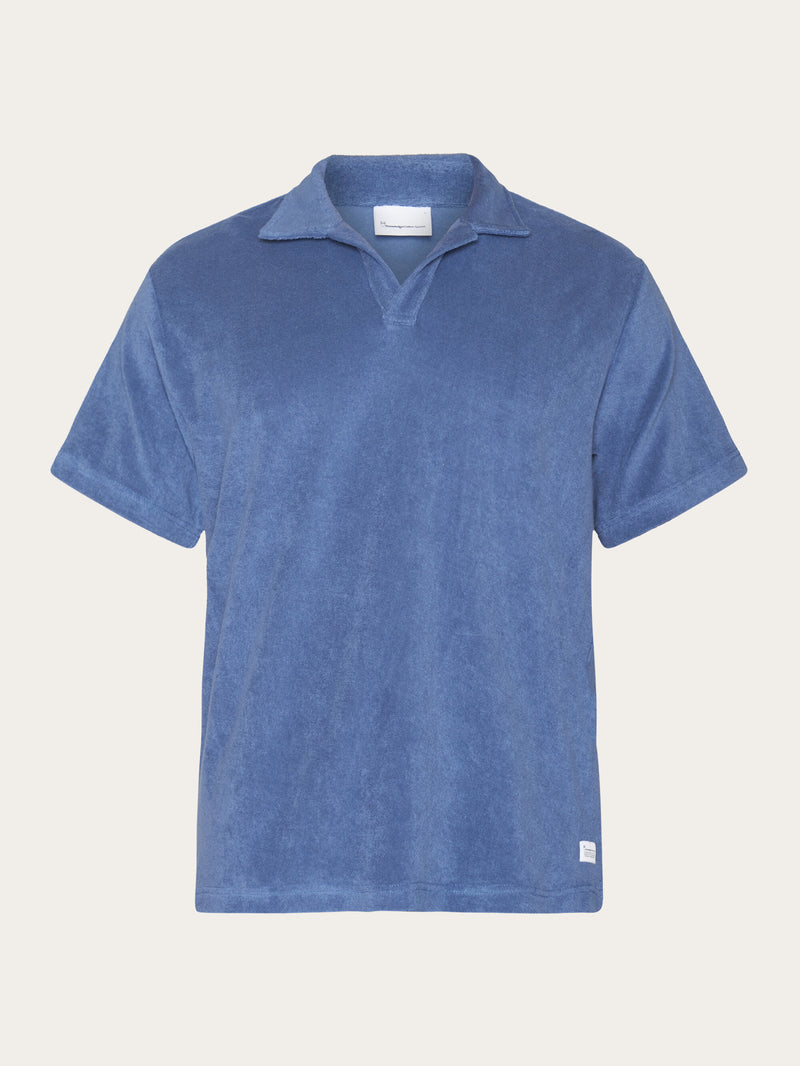 KnowledgeCotton Apparel - MEN Terry polo Polos 1432 Moonlight Blue