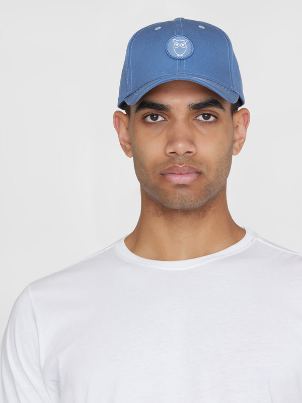 KnowledgeCotton Apparel - UNI Twill baseball cap Caps 1432 Moonlight Blue