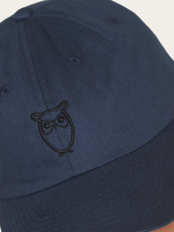 KnowledgeCotton Apparel - MEN Twill baseball cap - GOTS/Vegan Caps 1001 Total Eclipse