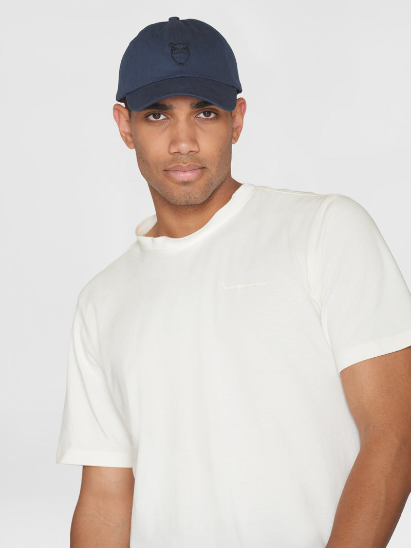 KnowledgeCotton Apparel - MEN Twill baseball cap - GOTS/Vegan Caps 1001 Total Eclipse