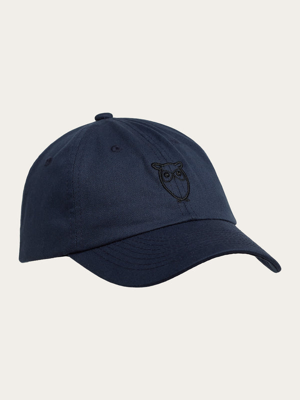 KnowledgeCotton Apparel - MEN Twill baseball cap - GOTS/Vegan Caps 1001 Total Eclipse