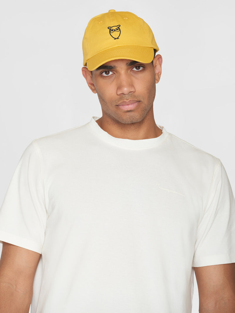 KnowledgeCotton Apparel - MEN Twill baseball cap - GOTS/Vegan Caps 1429 Misted Yellow