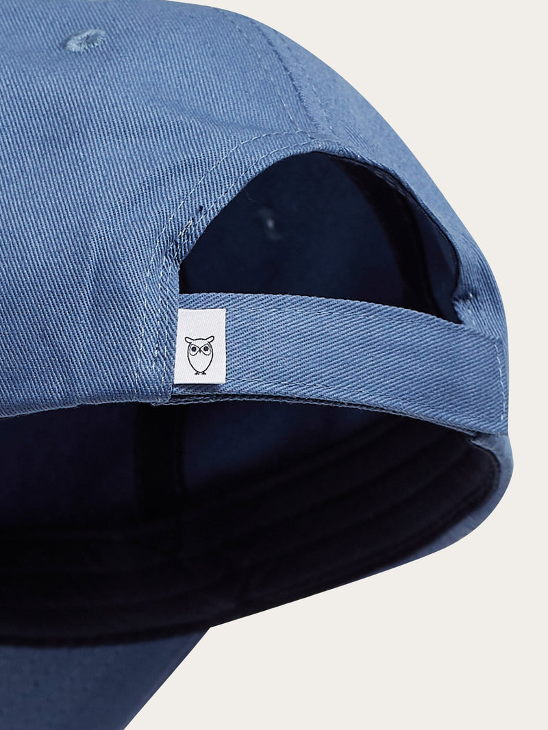 KnowledgeCotton Apparel - MEN Twill baseball cap - GOTS/Vegan Caps 1432 Moonlight Blue