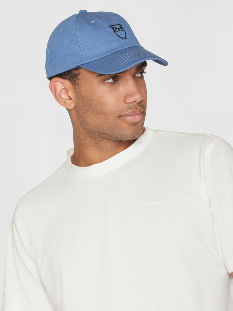 KnowledgeCotton Apparel - MEN Twill baseball cap - GOTS/Vegan Caps 1432 Moonlight Blue