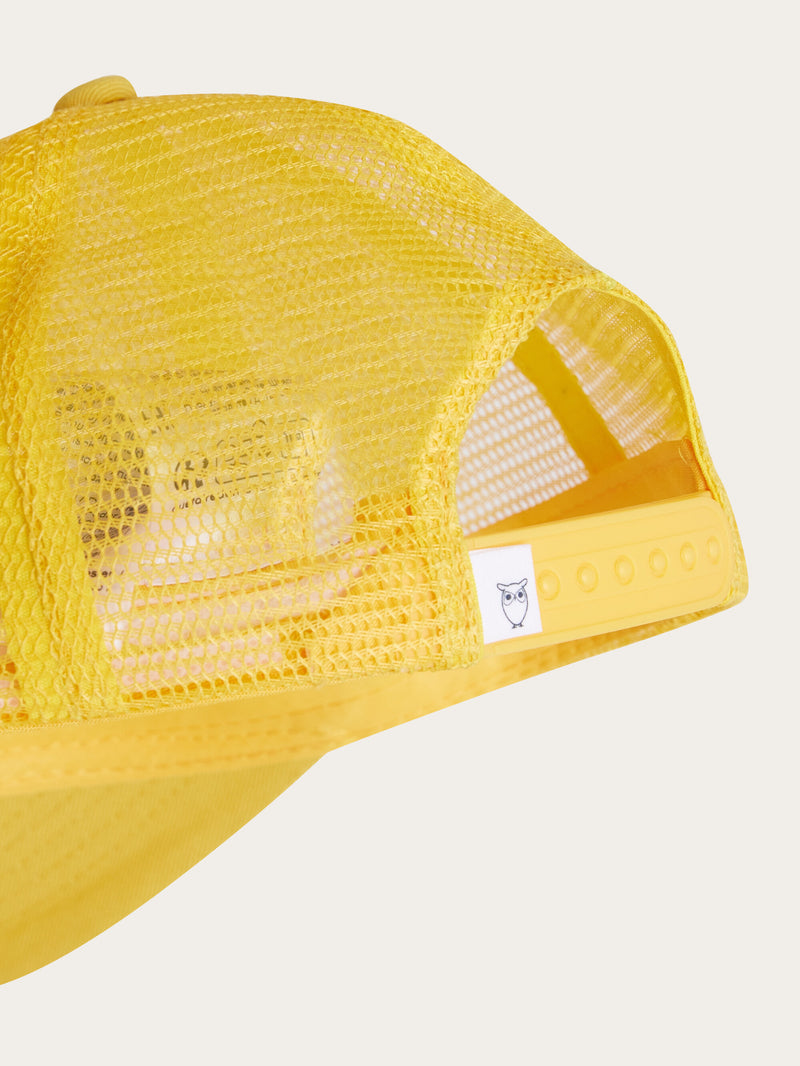 KnowledgeCotton Apparel - UNI Twill trucker cap Caps 1429 Misted Yellow