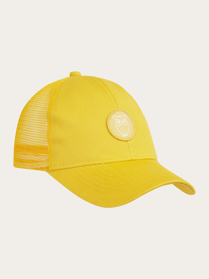 KnowledgeCotton Apparel - UNI Twill trucker cap Caps 1429 Misted Yellow