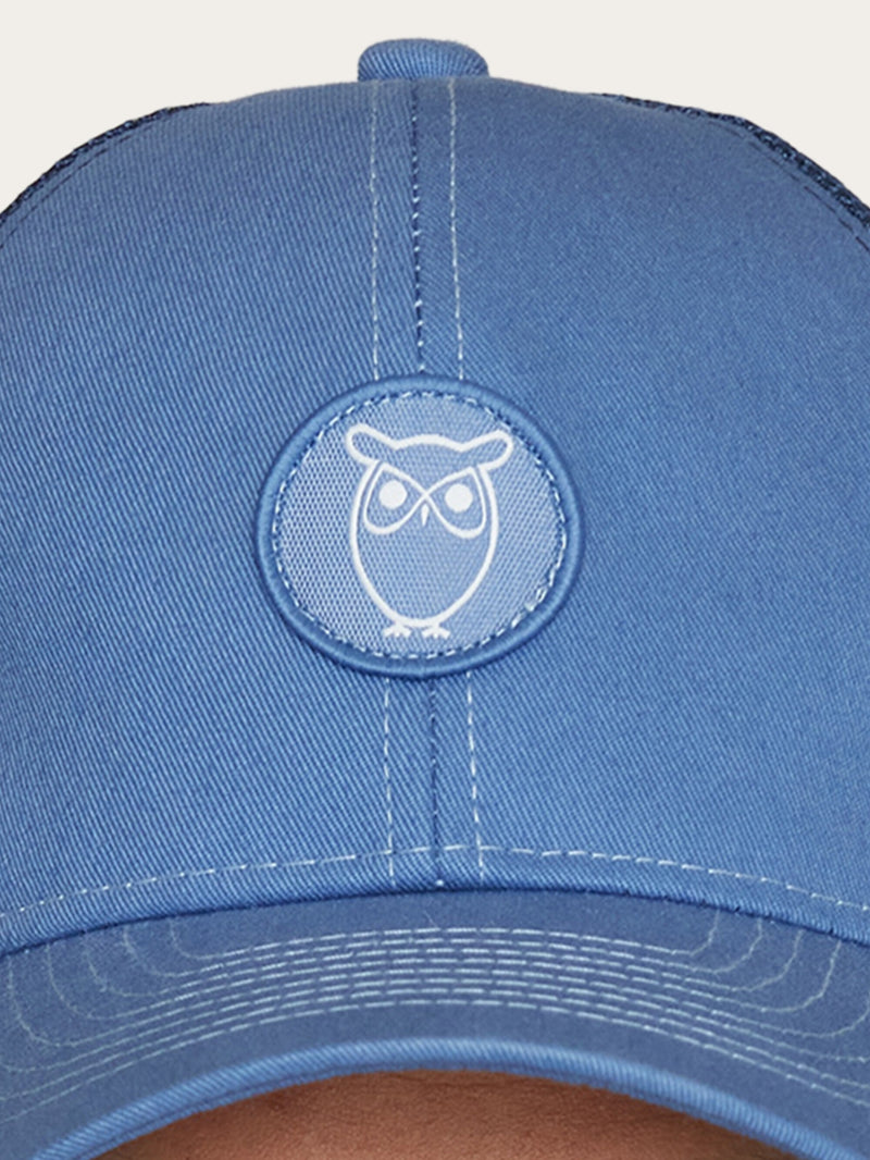 KnowledgeCotton Apparel - UNI Twill trucker cap Caps 1432 Moonlight Blue