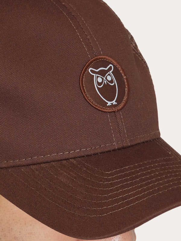 KnowledgeCotton Apparel - UNI Twill trucker cap Caps 1441 Tiramisu