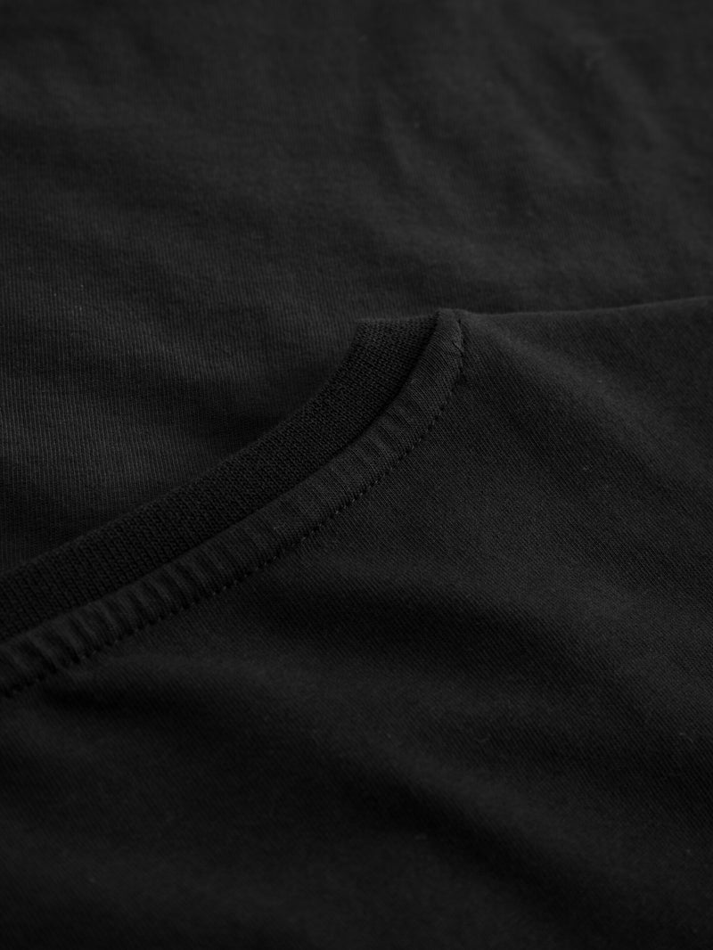 KnowledgeCotton Apparel - WMN Basic t-shirt T-shirts 1300 Black Jet