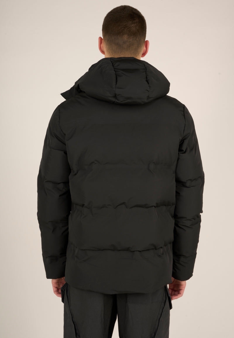 KnowledgeCotton Apparel - MEN Puffer jacket Jackets 1300 Black Jet