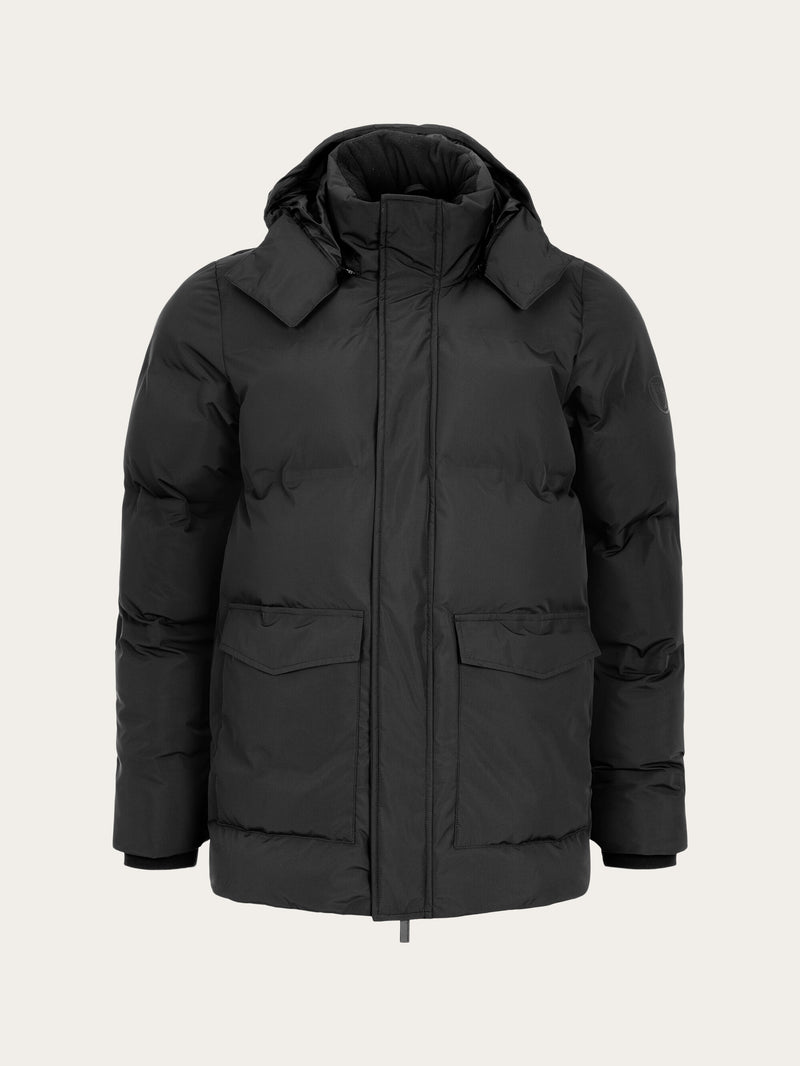 KnowledgeCotton Apparel - MEN Puffer jacket Jackets 1300 Black Jet