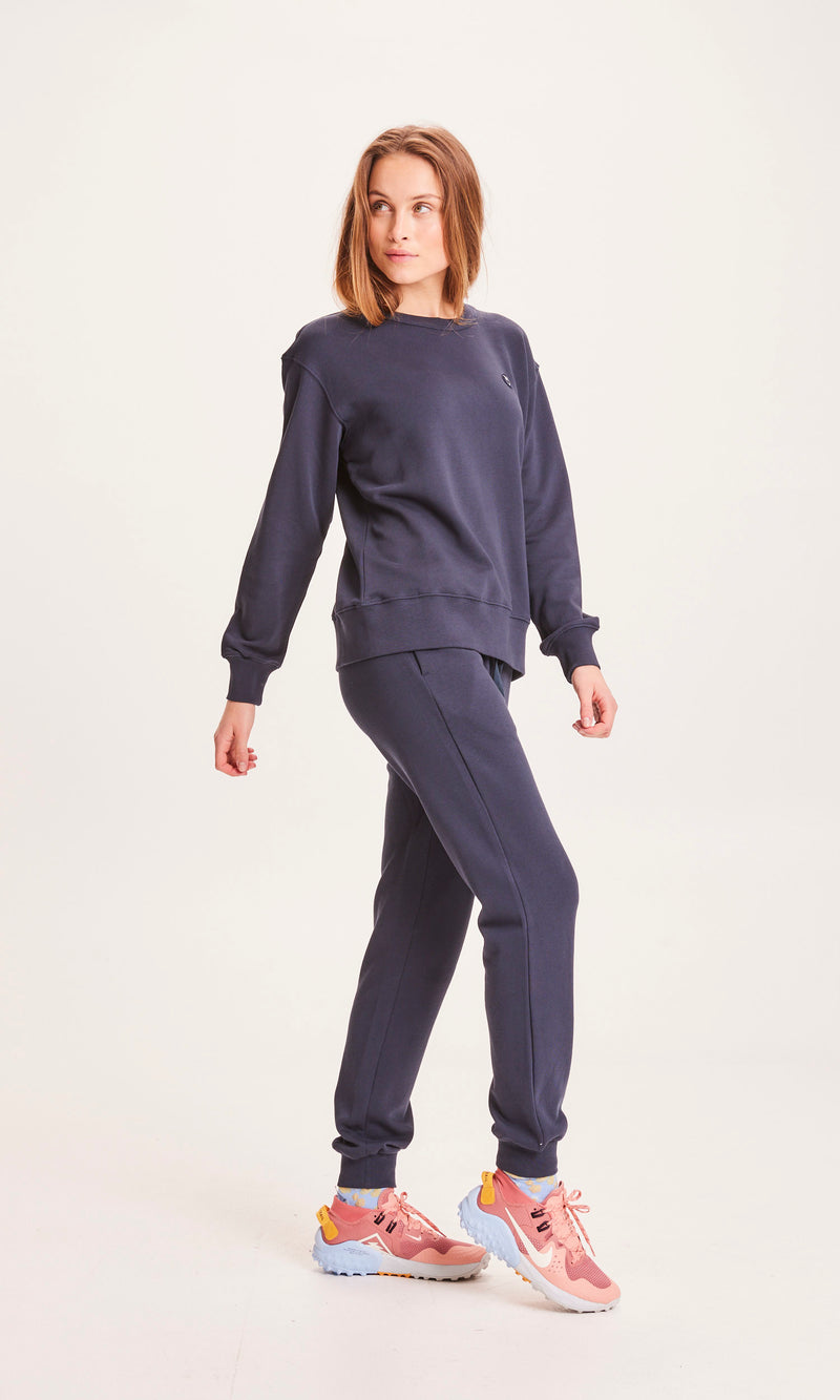 KnowledgeCotton Apparel - WMN Sweat pants Pants 1001 Total Eclipse